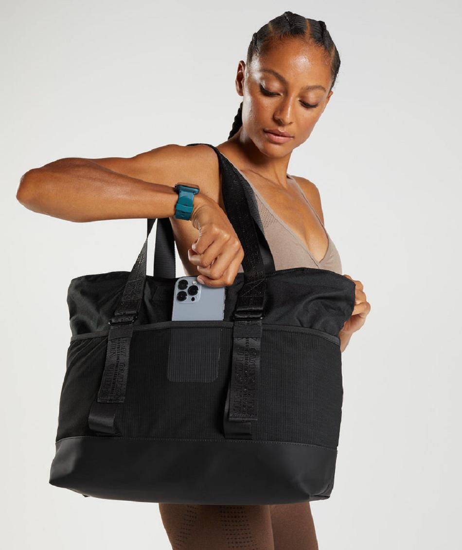 Gymshark Everyday Tote Accessories Torbe Crne | HR 2150YXF